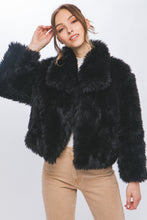 Load image into Gallery viewer, Famous Fur Jacket in Black
