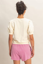 Load image into Gallery viewer, Sully Puff Sleeve Top in Cream
