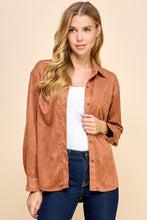 Load image into Gallery viewer, Love Song Suede Button Up
