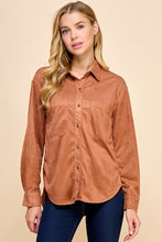 Load image into Gallery viewer, Love Song Suede Button Up
