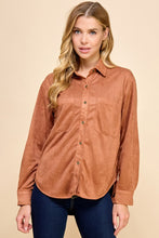 Load image into Gallery viewer, Love Song Suede Button Up
