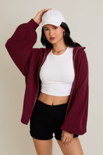 Load image into Gallery viewer, I Had Some Help Sweater Cardigan in Burgundy
