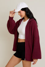 Load image into Gallery viewer, I Had Some Help Sweater Cardigan in Burgundy
