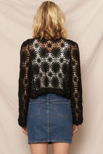 Load image into Gallery viewer, Emilie Lace Cardigan in Black
