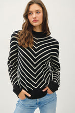 Load image into Gallery viewer, Zig Zag High Neck Sweater
