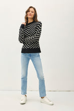 Load image into Gallery viewer, Zig Zag High Neck Sweater
