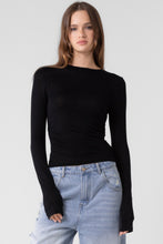 Load image into Gallery viewer, Milo Long Sleeve in Black
