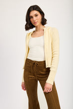 Load image into Gallery viewer, Love Rush Sweater Zip Up in Ivory
