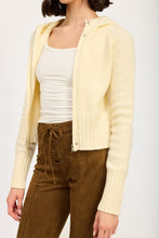 Load image into Gallery viewer, Love Rush Sweater Zip Up in Ivory
