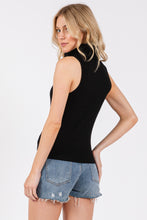 Load image into Gallery viewer, Spooky Season Ribbed Sleeveless Turtle Neck Top
