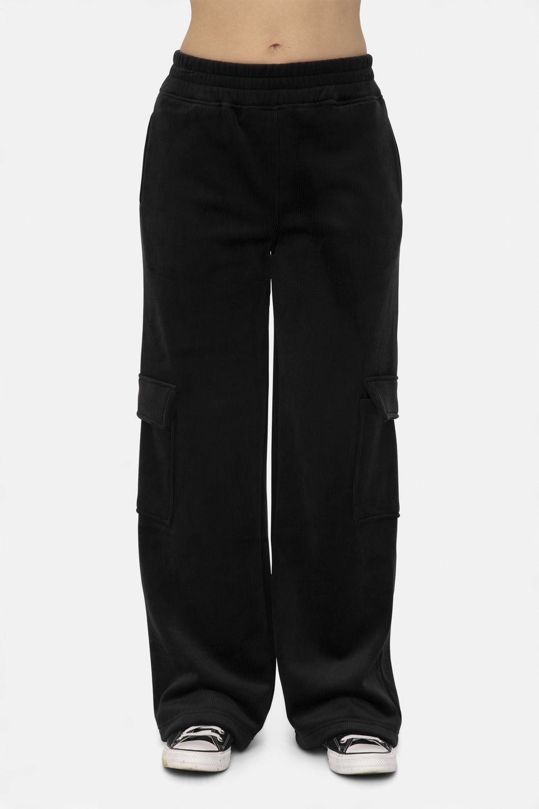 Winter In Europe Cargo Pant in Black