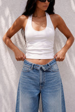 Load image into Gallery viewer, Jessie Mid Rise Fold Denim
