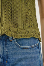 Load image into Gallery viewer, Moss Knit Button Up Tank
