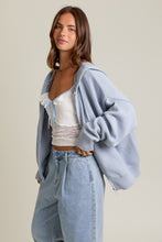 Load image into Gallery viewer, Enzo Zip Up Knit  Hoodie
