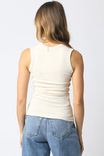 Load image into Gallery viewer, Basic V-neck Tank in Beige

