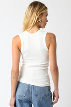 Load image into Gallery viewer, Basic V-neck Tank in White
