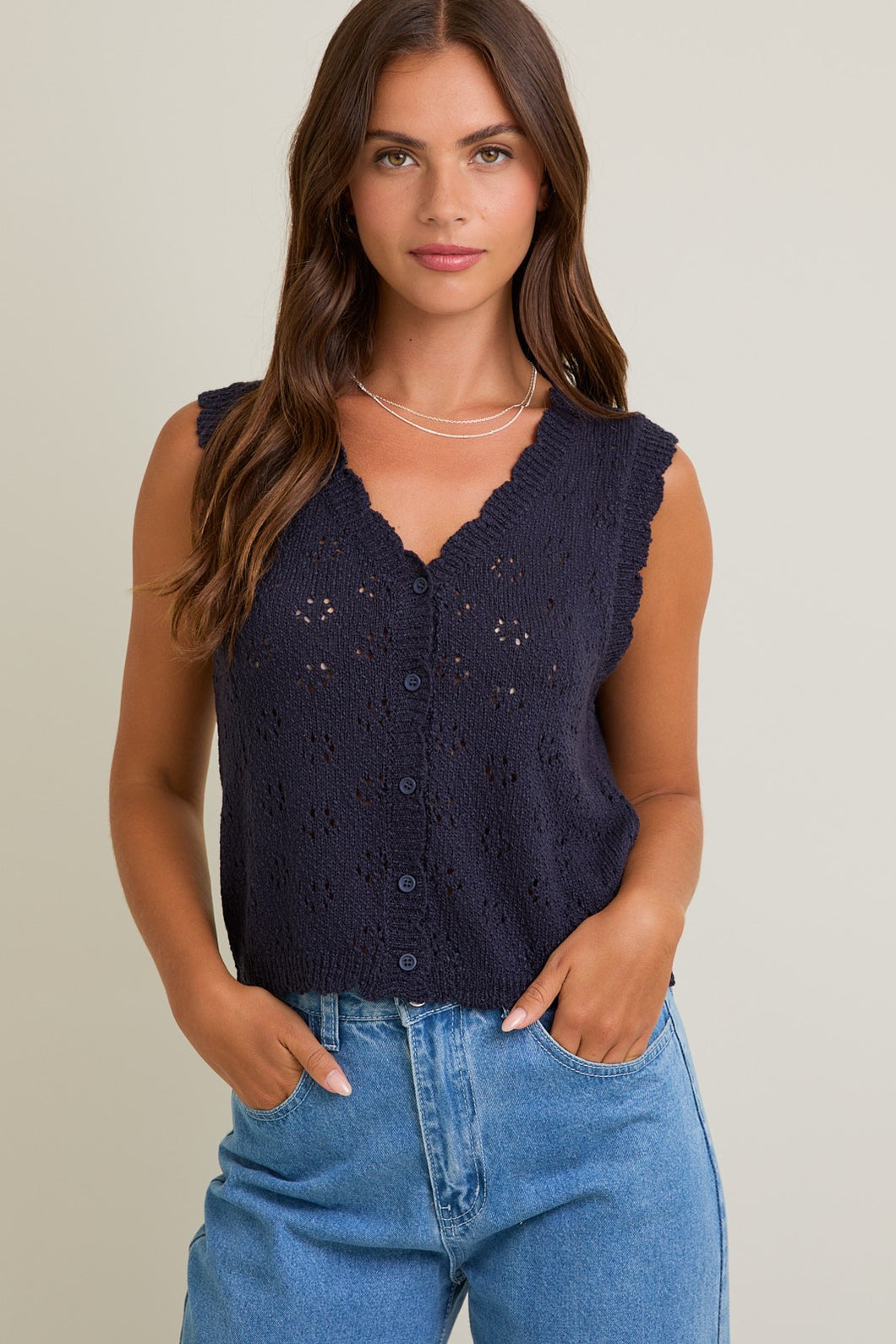 Don't Leave Sweater Vest