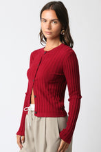 Load image into Gallery viewer, Chicago Sweater Top In Burgundy
