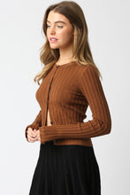 Load image into Gallery viewer, Chicago Sweater Top In Brown
