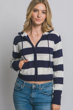 Load image into Gallery viewer, Ocean Breeze Zip Up Sweater
