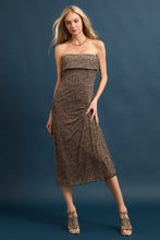 Load image into Gallery viewer, Cheetah Sisters Strapless Dress
