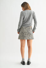 Load image into Gallery viewer, Zebra Denim Mini Skirt
