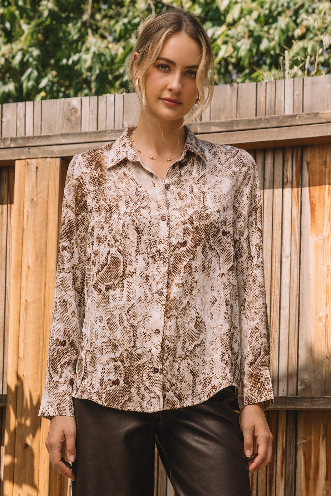 Python Printed Blouse
