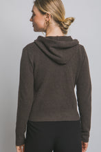 Load image into Gallery viewer, Fairfax Zip Sweater in Chocolate
