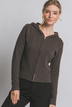 Load image into Gallery viewer, Fairfax Zip Sweater in Chocolate
