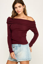 Load image into Gallery viewer, Midnight Kiss Off The Shoulder Top
