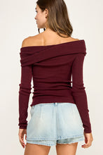 Load image into Gallery viewer, Midnight Kiss Off The Shoulder Top
