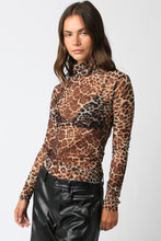 Load image into Gallery viewer, Wild Life Mesh Turtle Neck Top
