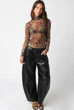 Load image into Gallery viewer, Wild Life Mesh Turtle Neck Top
