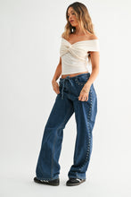 Load image into Gallery viewer, Sally Studded Drawstring Wide Leg
