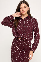 Load image into Gallery viewer, La Vie En Rose Button Up Top
