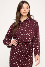 Load image into Gallery viewer, La Vie En Rose Button Up Top
