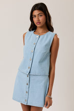 Load image into Gallery viewer, Plot Twist Denim Top
