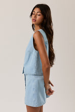 Load image into Gallery viewer, Plot Twist Denim Top
