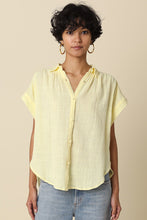 Load image into Gallery viewer, Hazel Linen Button Up in Yellow
