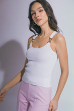 Load image into Gallery viewer, Easy Love Tank Top in White
