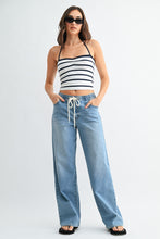 Load image into Gallery viewer, Denny Drawstring Denim
