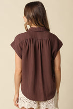 Load image into Gallery viewer, Hazel Linen Button Up in Brown
