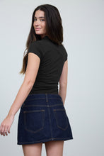 Load image into Gallery viewer, Jay Short Sleeve Top in Black
