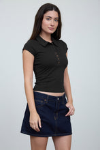 Load image into Gallery viewer, Jay Short Sleeve Top in Black
