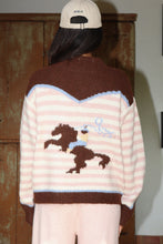 Load image into Gallery viewer, Pink Cowgirl Zip Up Sweater
