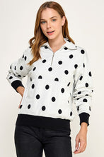 Load image into Gallery viewer, Pick Me Polka Dot Half Zip
