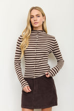 Load image into Gallery viewer, Alix Stripe Top in Brown
