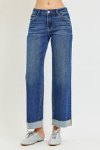 Load image into Gallery viewer, Moe Mid Rise Ankle Straight Cuffed Jean

