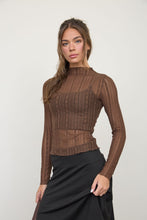 Load image into Gallery viewer, Mikayla Sheer Long Sleeve
