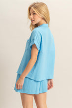 Load image into Gallery viewer, You Always Short Sleeve Top in Sky Blue
